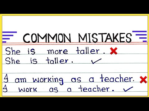 Most common mistakes in English || Common grammar mistakes in English