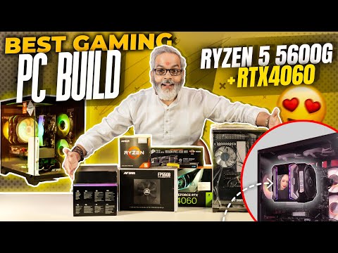 कुछ तो नया हुआ है 🔥 Best Gaming PC Build Ryzen 5 5600G + RTX4060 with Ant Esports Crystal Z2 Cabinet