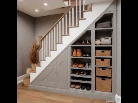 Under stairs storage unit designs