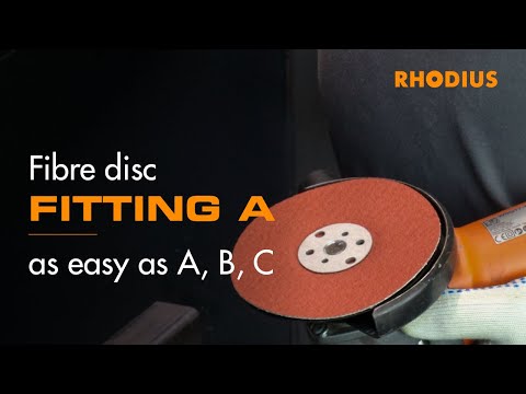 Fitting a fibre disc – as easy as A, B, C