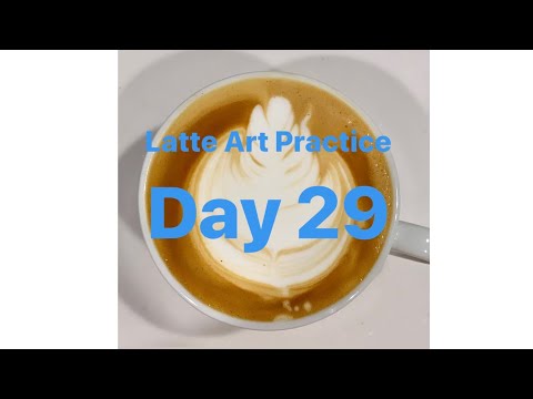 Latte Art Practice Day 29/ ラテアート練習記録 29日目/ 라떼 아트 연습 29 일차/ 第二十九天拿铁艺术练习