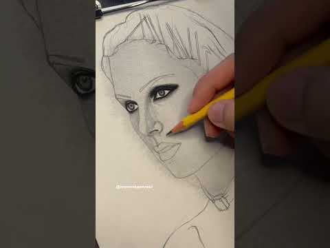 DRAWING TAYLOR pt1 (tiktok:raymond.portraits) #art #artistdrawing #shortsvideo #artist #taylorswift