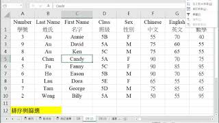 排序與篩選   Excel 2016