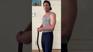 Best Belt Trick Of All Time #belt #trick #grandpa #tipsandtricks #hacks #relatable #viral #easy