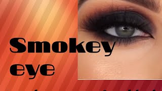 Step by step perfect black Smokey eye makeup tutorial for beginners | #smokeyeye #blacksmokeyeye