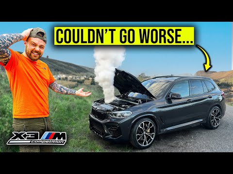 DRIVING MY WRECKED BMW X3M FOR THE FIRST TIME THEN IT BROKE