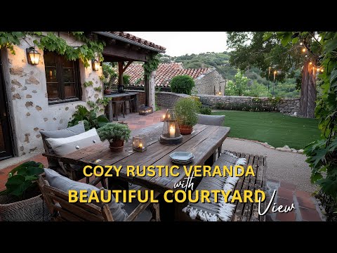 Transforming Your Veranda Into a Cozy Rustic Farmhouse With a Breathtaking Courtyard View