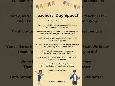 Best World Teachers Day Speech #shorts #internationalteachersday whatsapp status video #teachersday