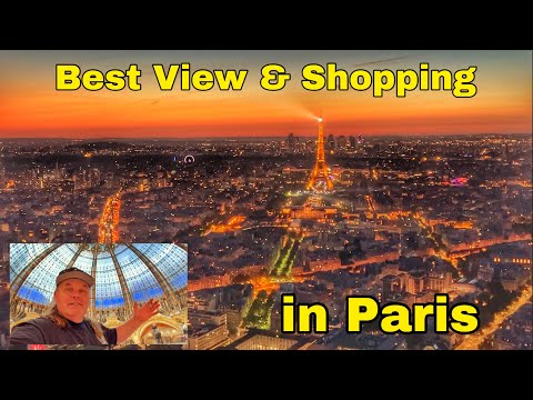 Best View Montparnasse Highrise, best Shopping Galeries Lafayette in Paris France