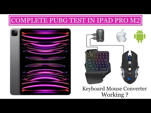 Plug And Play Gamepad PUBG MOBILE Controller | Keyboard Mouse Converter Test In iPad Pro M2