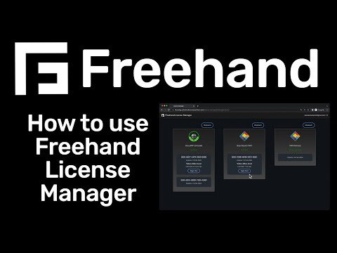 Freehand Graphics - How to Use Freehand License Manager