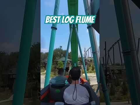 BEST LOG FLUME #waterride #travel #seaworld #launch #ride #themepark #rollercoaster #themeparkride