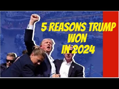 5 Reasons Donald J Trump Won in 2024 #trump2024