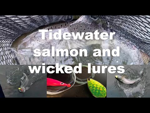 Fishing tidewater SALMON with WICKED lures!