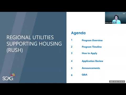 Regional Utilities Supporting Housing Pilot Program Workshop: Infrastructure Planning Projects