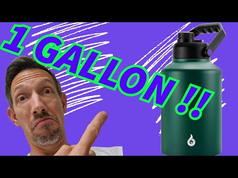 1 Gallon stainless steel drinking container unboxing and review BJPKPK water container review