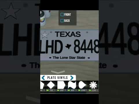 Texas License Plate tutorial. Full video in my channel.