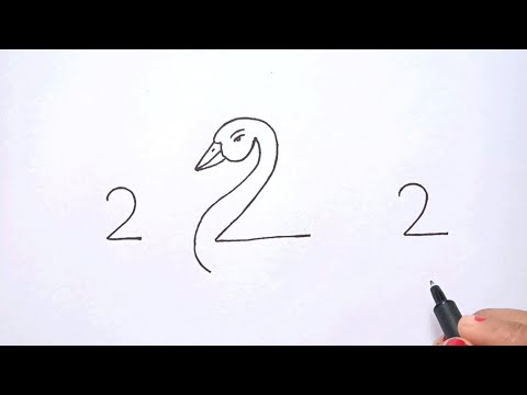 How to Draw a Duck from 222 | Easy Drawing | Very Easy Duck Drawing | Art Green |