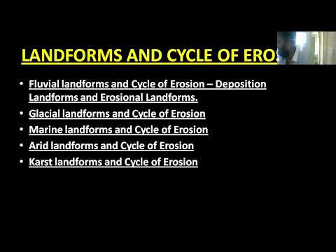 land forms and cycles of erosion fluvial erosion