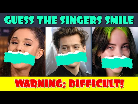 Guess the Singer by Their Smile | Celebrity Quiz