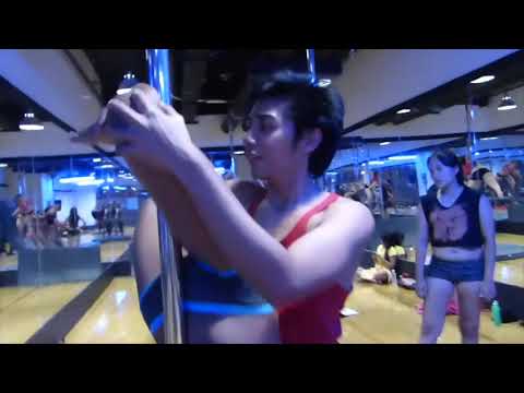 LEARN HOW TO BECOME A POLE DANCER, GOLD'S GYM, CEBU PHILIPPINES.