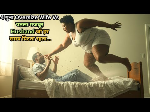 Too Big to Handle :Oversized Fat Wife Vs Lean Helpless Husband ⁉️⚠️💥🤯 | Movie Explained in Hindi