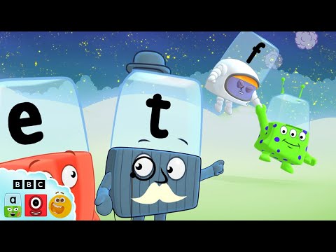 Aliens and Alphabets! 👽 | Learn to Read for Kids | ABC | @officialalphablocks