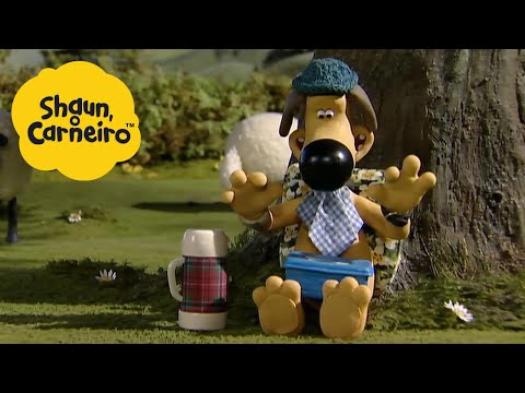 🐑Shaun, o Carneiro [Shaun the Sheep] cachorro de piquenique 🐑 Hora Especial🐑| Cartoons Para Crianças