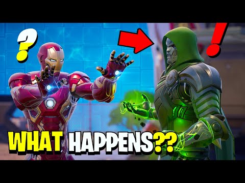 What Happens if Boss Iron Man Meets Boss Dr Doom Fortnite!