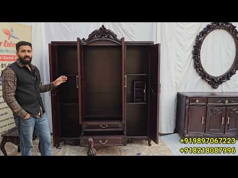 Teakwood Luxury Carved Almirah | Now You Can Get Luxury Wardrobe At Reasonable Price Only On Star