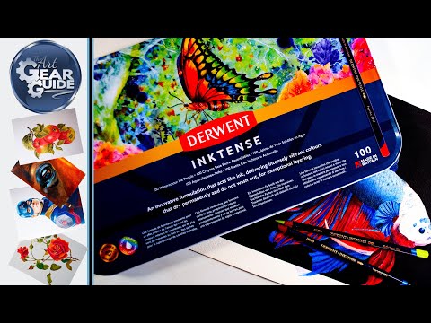 Derwent Inktense 100 Set Review, See Additional 28 Colors