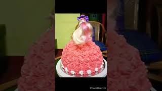 Barbie Doll cake#shorts