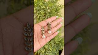 DIY Kundan Stone Earrings😍 #shorts #diycrafts #diyearings #creative #youtubeshorts #easydiyideas