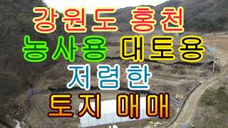 강원도 홍천 농사용 대토용 저렴한 토지 매매 3418(1033평)1억330만