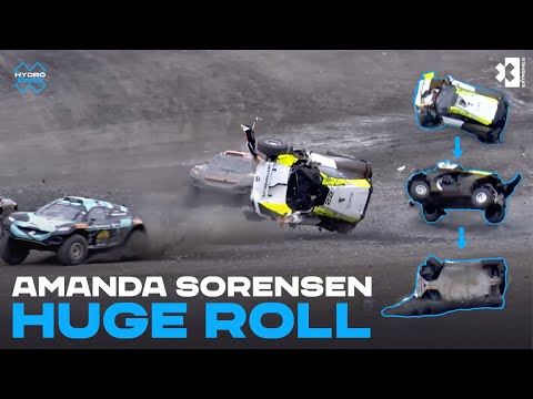 Amanda Sorensen has a BIG roll off the start | Extreme E