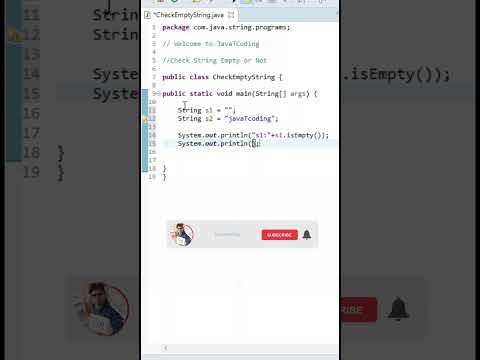 👉🤔😜Program to check if the String is Empty in Java #shorts #youtubeshorts #shortsfeed