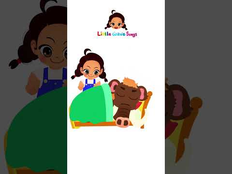 Five Giant Mammoths Jumping on the Bed | Nursery Rhymes For Kids | Little Wave Songs - Baby Coco