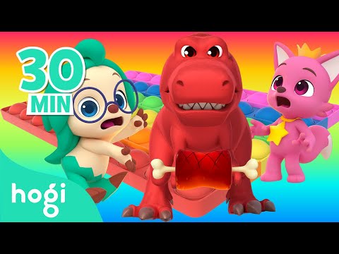 BEST SONGS of the MONTH｜Learn Colors with Dinosaurs and More｜Colors for Kids｜Hogi Colors