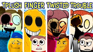 FNF FINGERTWIDDLE Vs TWIDDLEFINGER Vs TRIFLEPLUSH Vs TROUBLEMAKER | Friday Night Funkin'