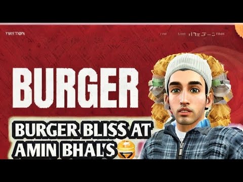 HAD A DELICIOUS BURGER AT AMIN BHAI'S SHOP! THE BURGER WAS AMAZING AND I HAD A GREAT TIME😊