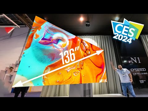 Giant 137" MicroLED TV that Folds! | CES 2024