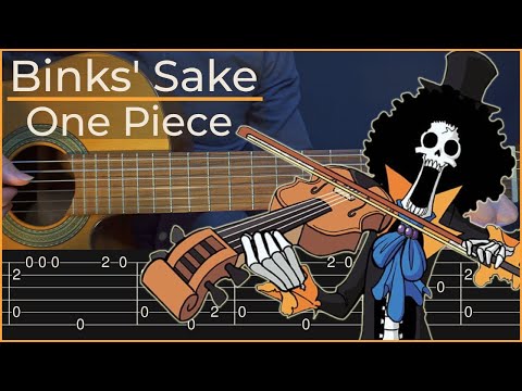 Binks' Sake - One Piece (Simple Guitar Tab)