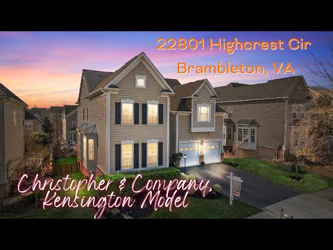 Christopher & Company, Kensington Model Brambleton Home FOR SALE! | 22801 Highcrest Cir