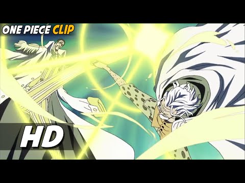 Rayleigh saves Zoro From Admiral Kizaru | One Piece HD