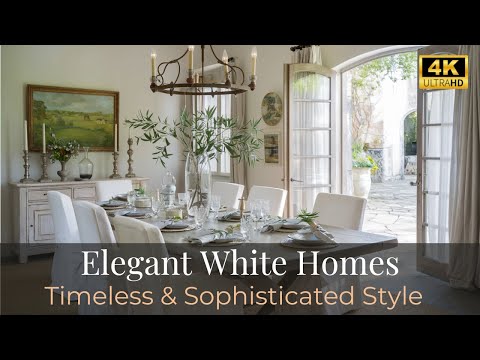 Elegant White Homes | Classic, Timeless & Sophisticated Interior Decor Inspiration