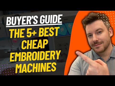 TOP 5 Best Cheap Embroidery Machines - Best Cheap Embroidery Machine Review (2024)