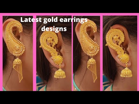 latest gold jhumka designs with price!! gold earrings jhumka designs 2021 !!