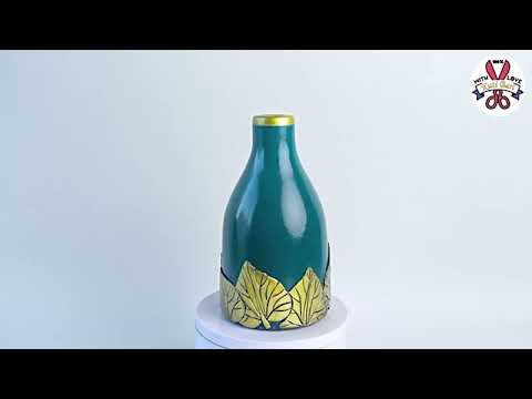 Plastic bottle flower vase making   Pottery making  #Pallikutir #design #demonslayer #shortvideo