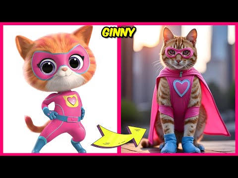 SuperKitties Characters In Real Life 🩷😹✨ + Their Favorite Snacks, Movies, Drinks & More! | Ginny