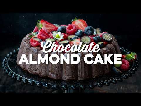 Chocolate Almond Cake (Air Fryer or Oven!) | Supergolden Bakes